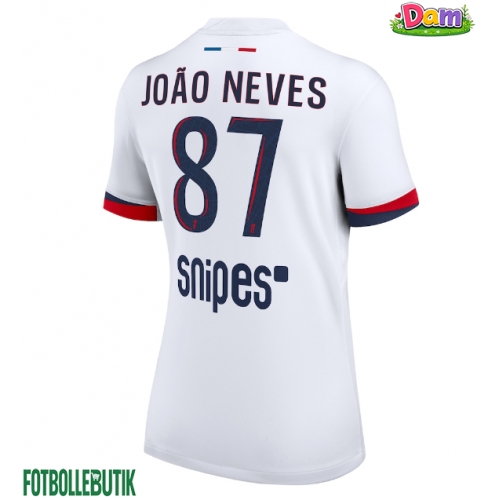 Paris Saint-Germain Joao Neves #87 Bortatröja Kvinnor 2025-26 Kortärmad